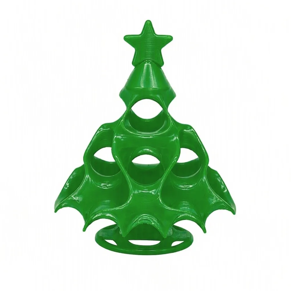3D Printed Christmas Aquarium Hideout Cave Multi-Hole Christmas Tree Shape Pumpkin Shrimp Shelter Hollow Plastic