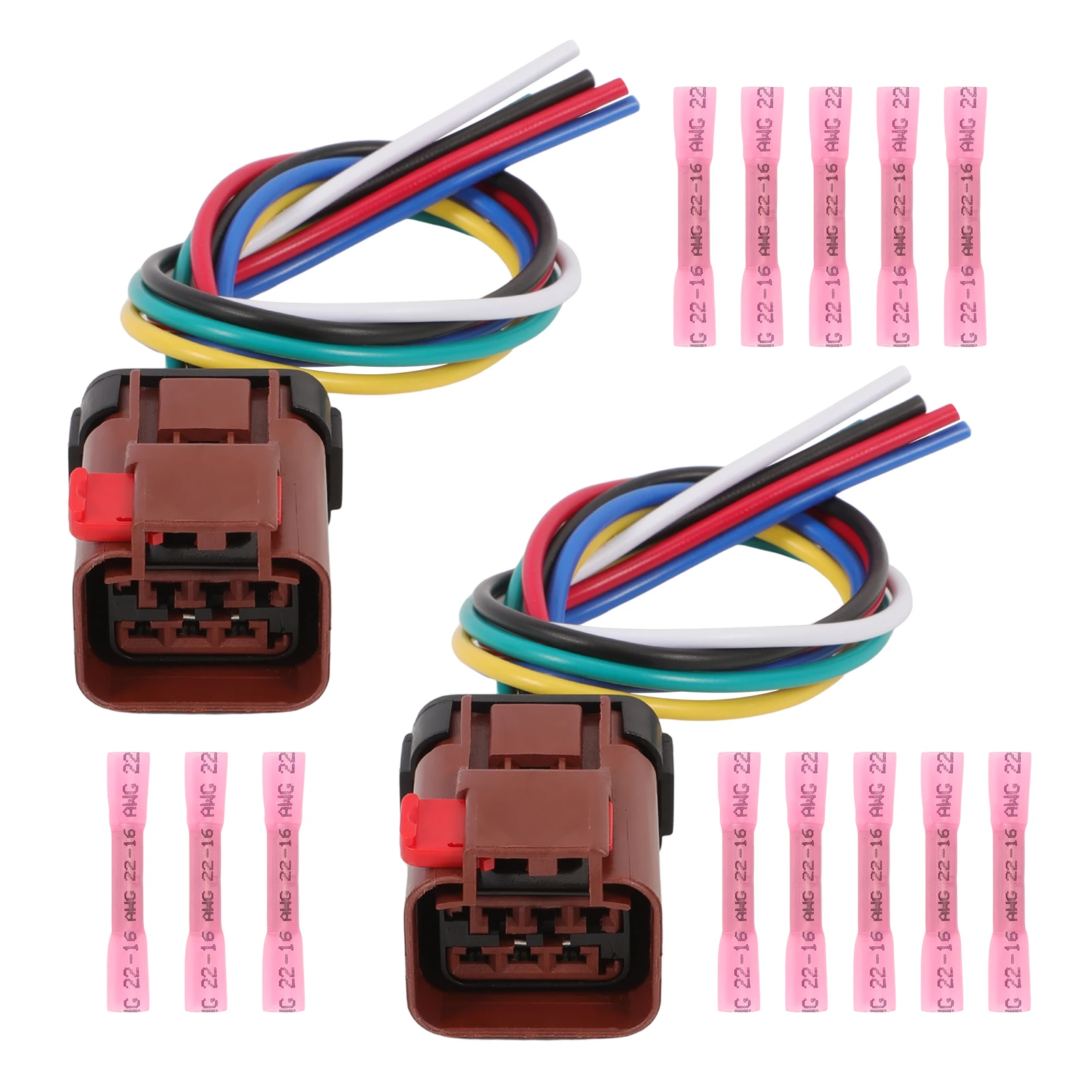 2 قطعة 55077347AF سيارة الذيل ضوء سلك تسخير موصل 5013984AA ل دودج ل دودج رام 1500 2002-2006 استبدال 55077348AF