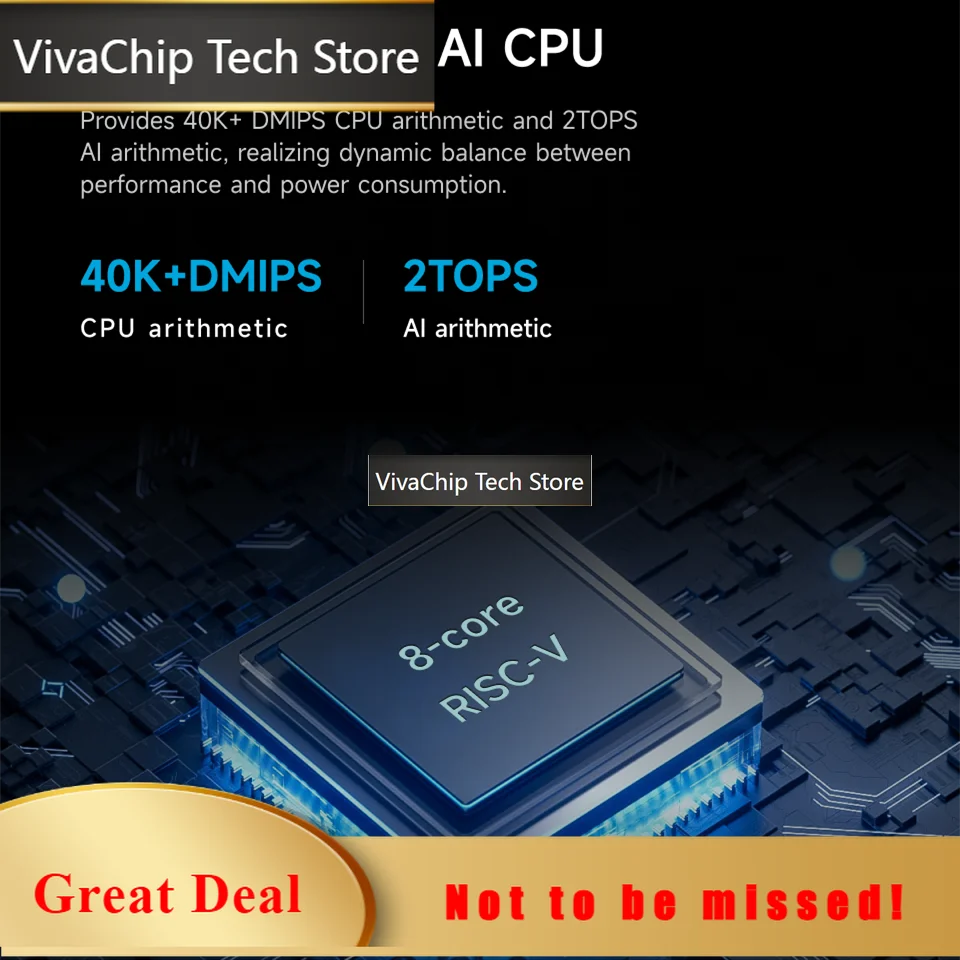 VivaChip TechOrange Pi R2S 2GB RAM RISC-V Development Board 8GB EMMC 2 TOPS NPU 2x2.5G + 2x1000M Gigabit Ethernet Single Board C
