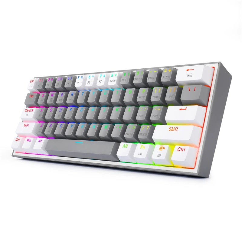 Redragon K616 Pro TKL Wireless RGB Mechanical Keyboard 5.0 BT/2.4 Ghz/Wired Three Modes 60% Bluetooth Keyboard Linear Red Switch