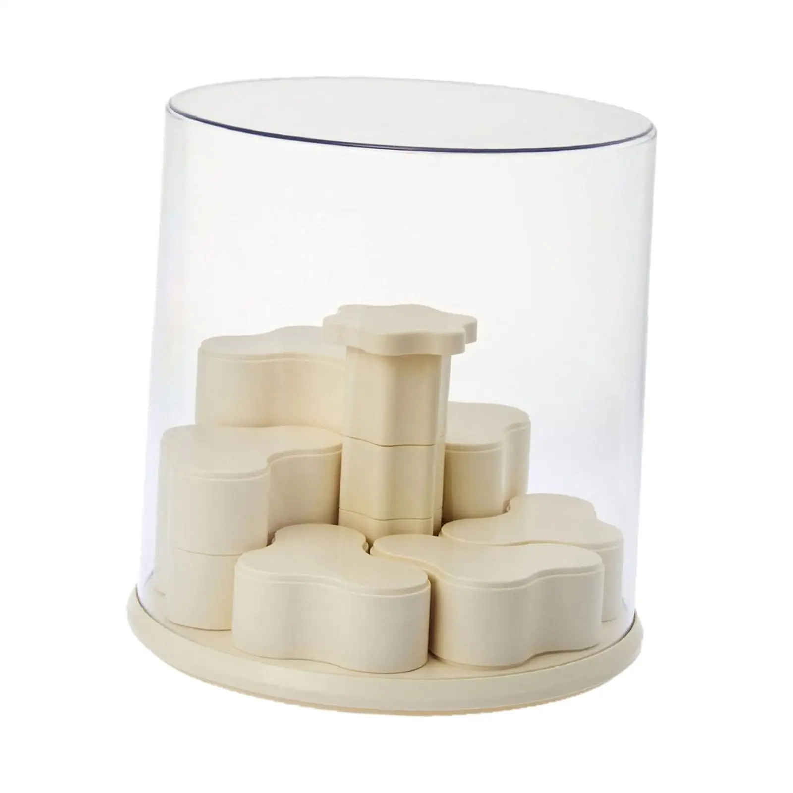 

Display Case Display Shelf 360 Degree Rotation Holder Modern Container