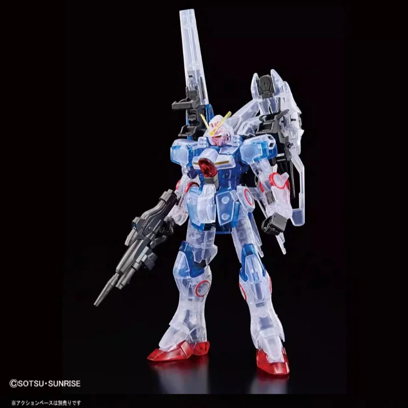 Bandai Gundam Base Limited HGUC Second V 2V Gundam Clear Color Plastic Model Kit Anime Action Figures Collection Toys Hobbyists