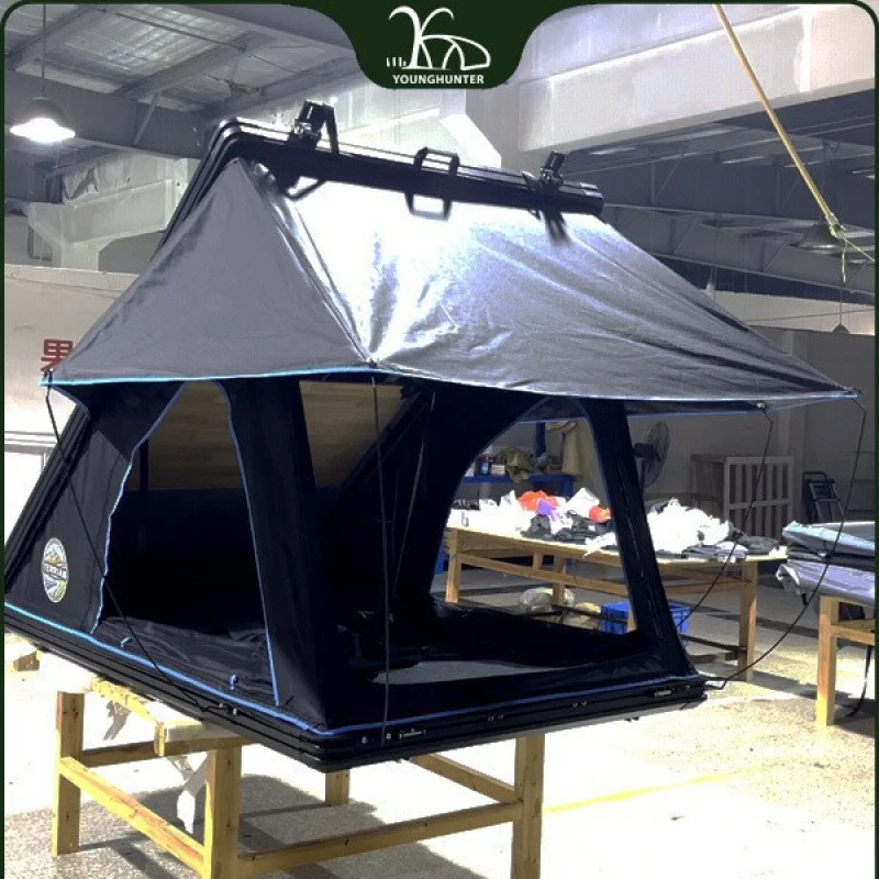High Quality Aluminum Pentagon Rooftop Tent% Waterproof Offroad Camping
