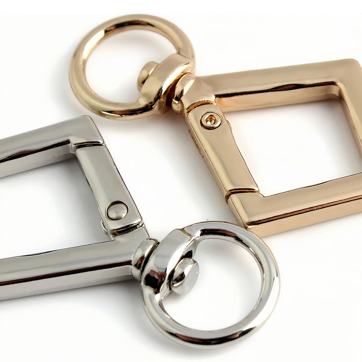 1-3 Stück Rautenförmige Schlüsselanhänger, Karabinerhaken, Karabiner, Hummerhaken, Taschen- und Handtaschenriemen-Anhänger, Schlüsselring, Zubehör für die Schmuckherstellung – Detail 5