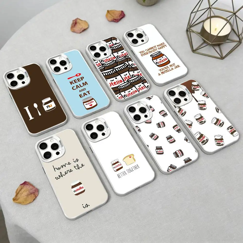 

W-Chocolates-E-Nutellas- Phone Case For IPhone 16 17 15 14 12 13 Pro Max Black Color Shockproof Cover KEY