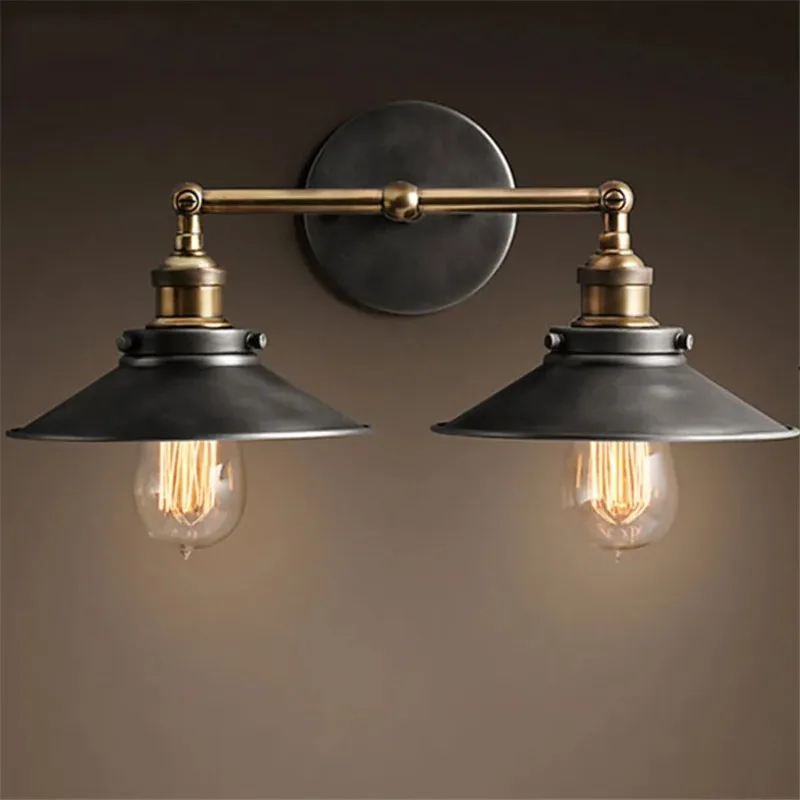 Everbright Store 2026 New American Retro Wall Lamp Industrial Style Nostalgic Cafe Living Room Aisle  Iron Decorative Wall Lamp