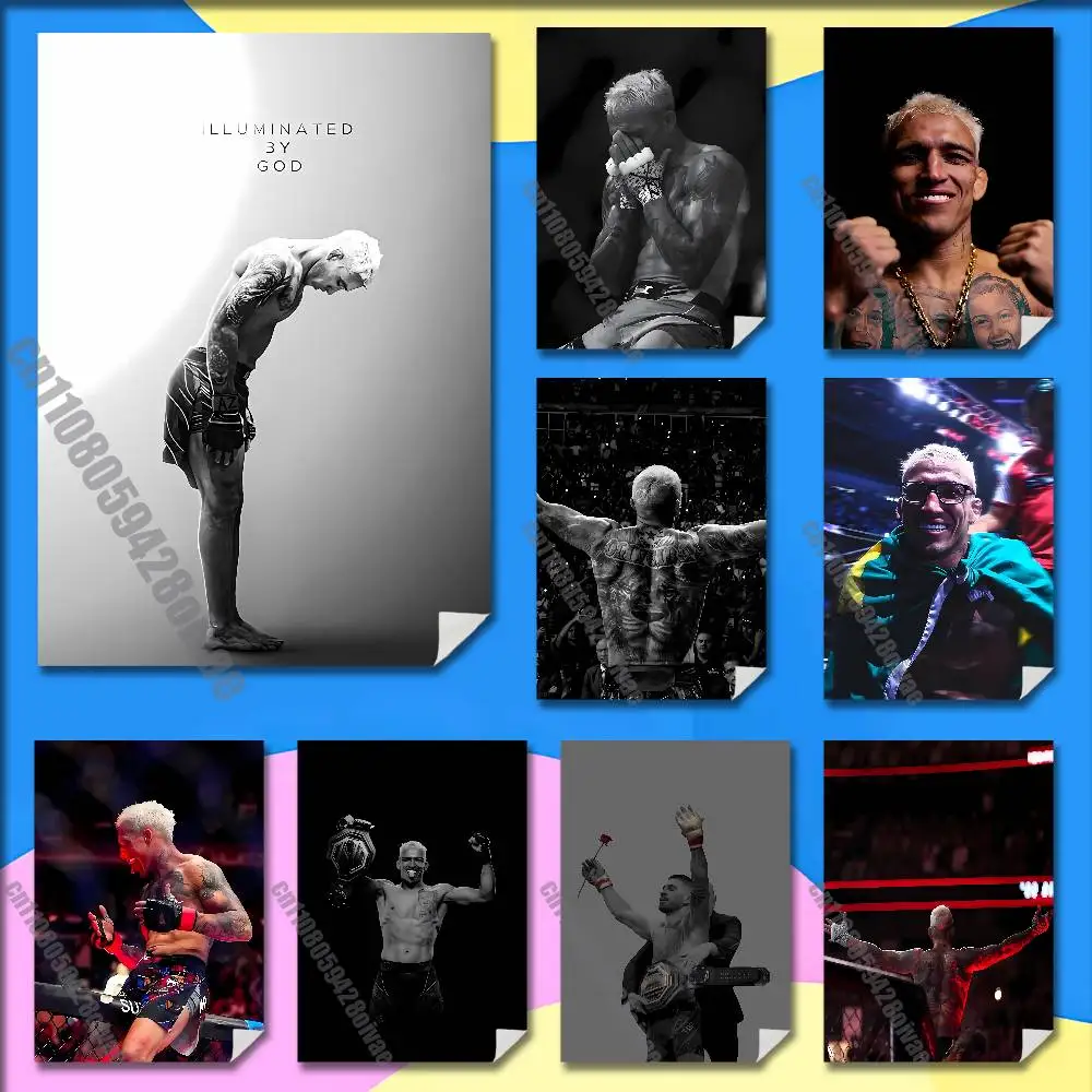 

Brazil Brazilian C-Charles Oliveira Poster Wall Sticker For Bedroom 30x40cm Self-adhesive Decoration Fans Playbill Cover