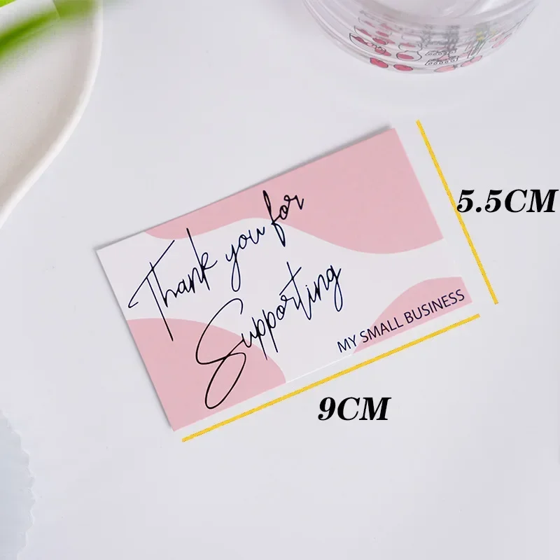 30pcs Thank You Greeting Cards Happy Birthday Cards for Envelopes Writable Postcard Luxurious DIY Business Party Gift Packaging