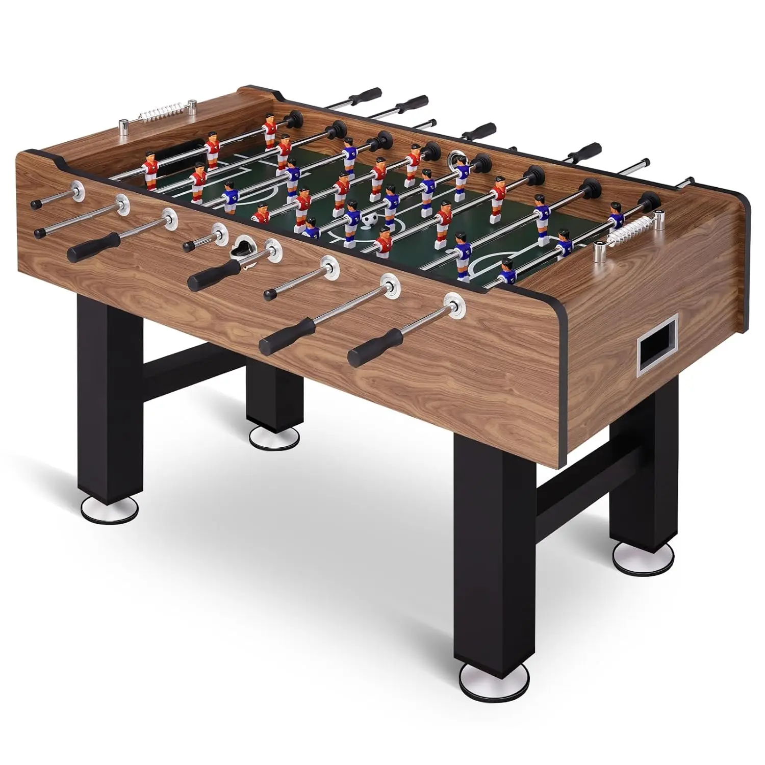 

Футбольный стол для взрослых, 58 дюймов, большой размер, полноразмерный, с 2 мячами, регулировкой высоты ножек и усиленной конструкцией, на заказ