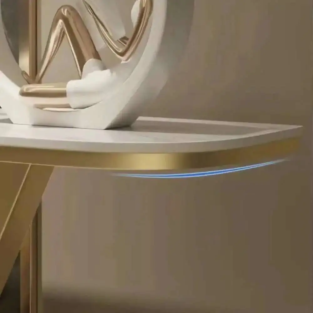 

Дизайнерский красивый стол для прихожей, уникальный модный простой элегантный угловой стол, современный деликатный столик, консоль, стол для прихожей, мебель