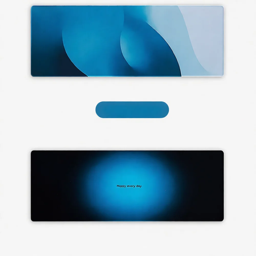 Extended Gradient Gaming Mouse Pad Desk Mat Morandi Color Office Keyboard Pad Non Slip Rubber Base Computer Decor