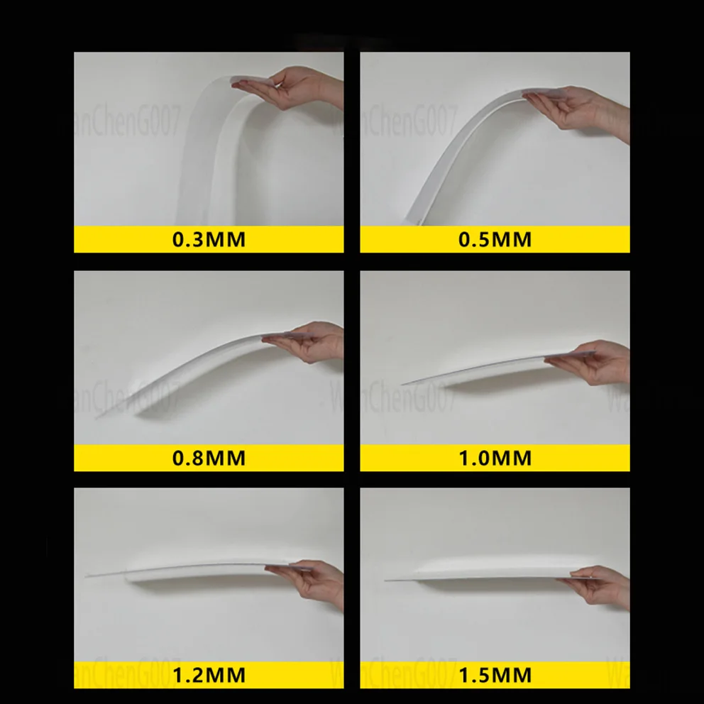 High Transparent PVC Plate Thick 0.3-2mm Clear Plastic Sheet DIY Model Material Processing Accessories 100x200~300x400mm