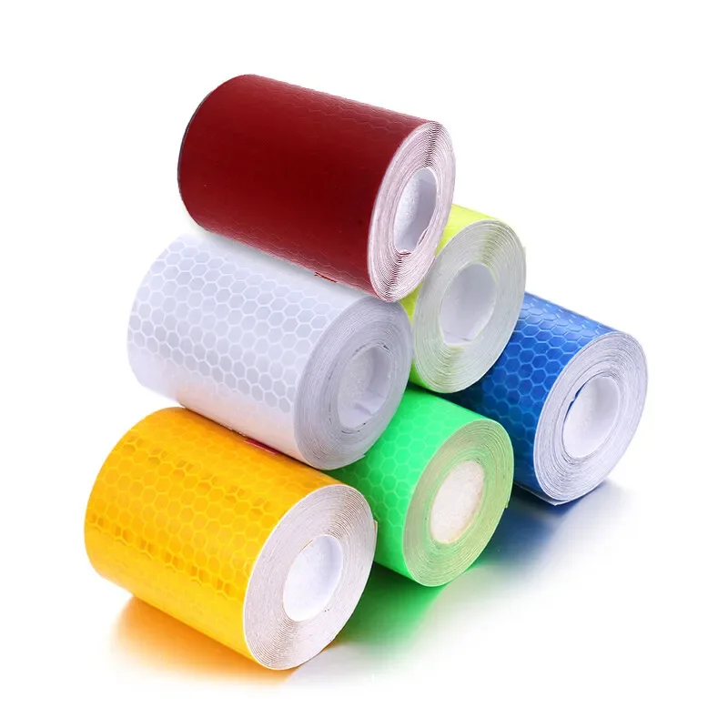 3M Car Reflective Tape Auto Safety Warning Reflector Strip Film Protective Sticker for Trucks Motorcycles - Visibility Enhanceme