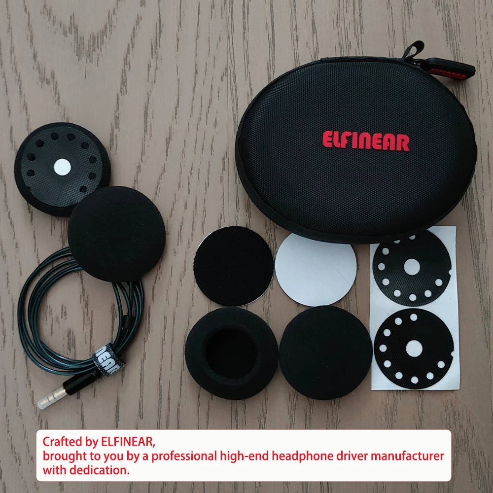 ELFINEAR 40 mm Motorradhelm-Lautsprecher-Kopfhörer, kompatibel mit Cardo, Sena, Lexin, Vimoto. Funktioniert mit den meisten Helmkommunikatoren – Detail 4