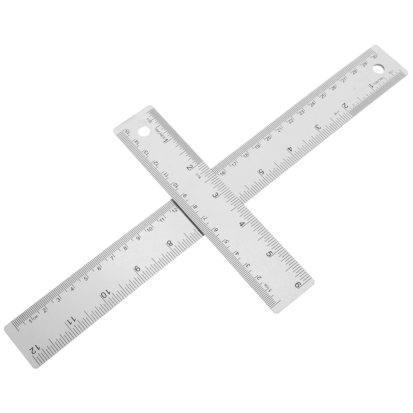

4pcs Stainless Steel Straight Ruler 30Cm Precision Measuring Tool For Students Drafting Math Geometry Drawing Office Use Metal