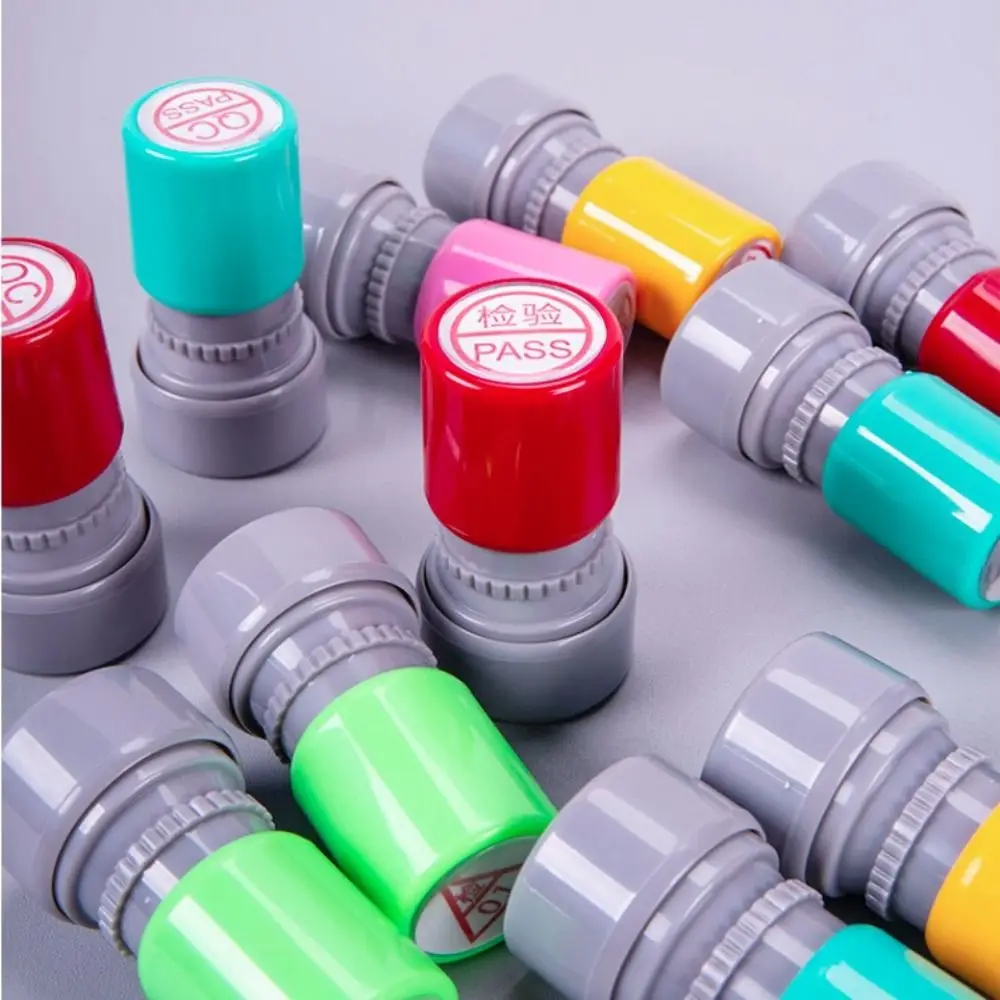 Kieszonkowy samonakraplający stempel kontrolny QA QC oszczędzający czas, grawerowany stempel jakości PASS FQC OQC stempel kontroli jakości magazyn