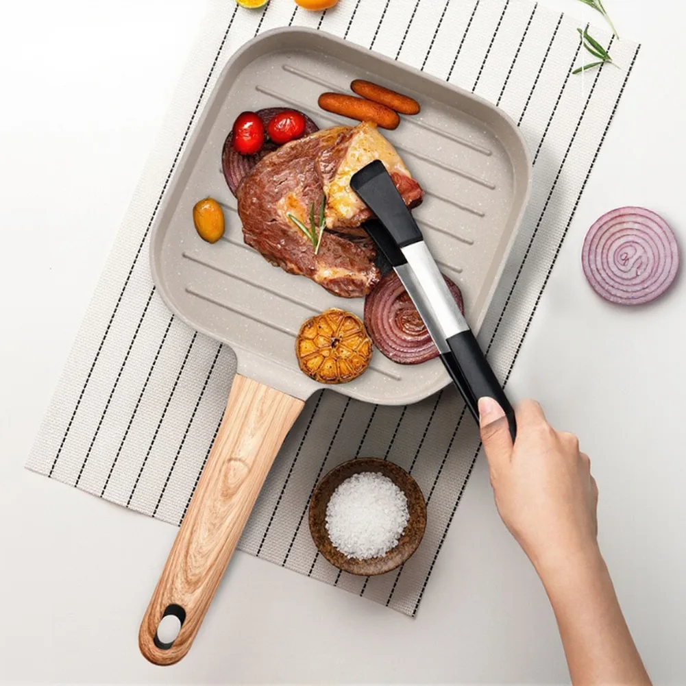 Grill Pan Featuring Non-Stick Maifanite Coating for Steak Searing and Multi Task Cooking Heat Efficient Design