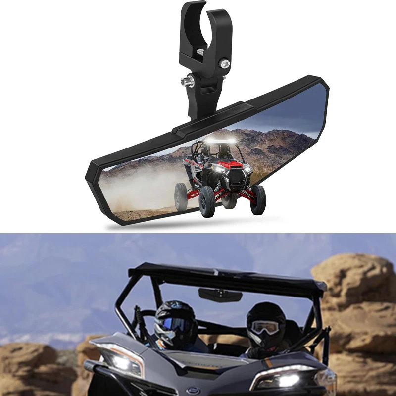 

UTV Rear View Mirror For Polaris RZR Can Am X3 CFMOTO For 1.5"-2" Roll Bar UTV Accessories