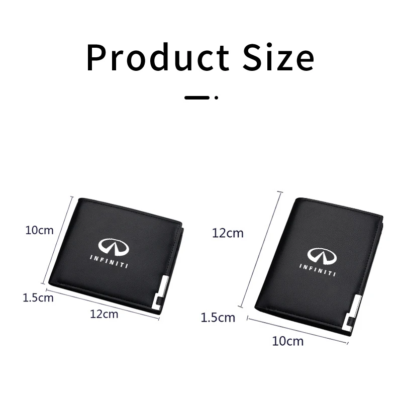 Car Logo Wallet Men Leather Driver Licence Holder Key Card Bag For Infiniti Q70L QX50 Q50 QX30 QX60 QX80 Q60 Q30 QX70 Q70 G37 G3