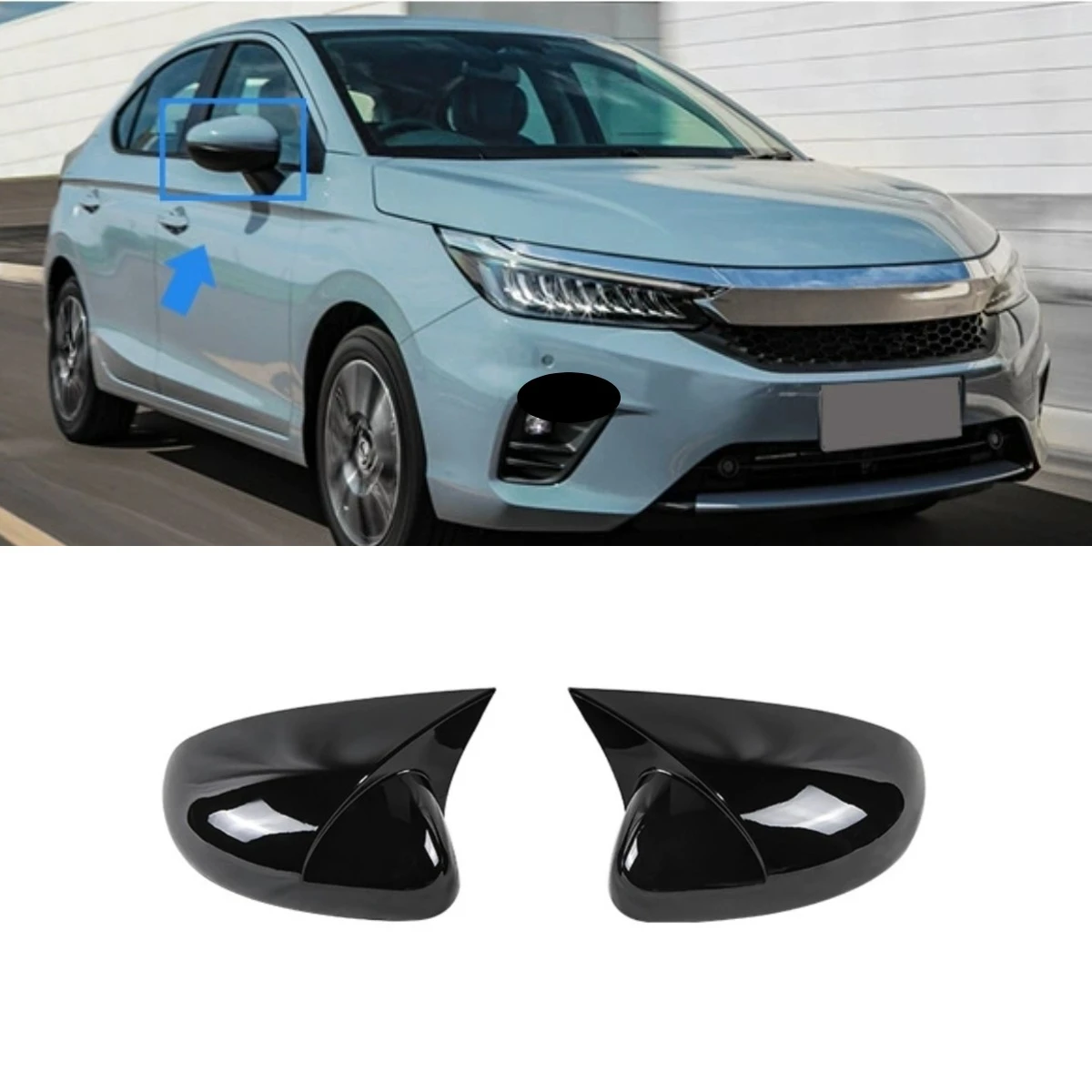 

Car Rearview Cover Protect Side Mirror Cover Rearview Side Mirror Cover For Honda City 2022 Body Kit Car Accessories