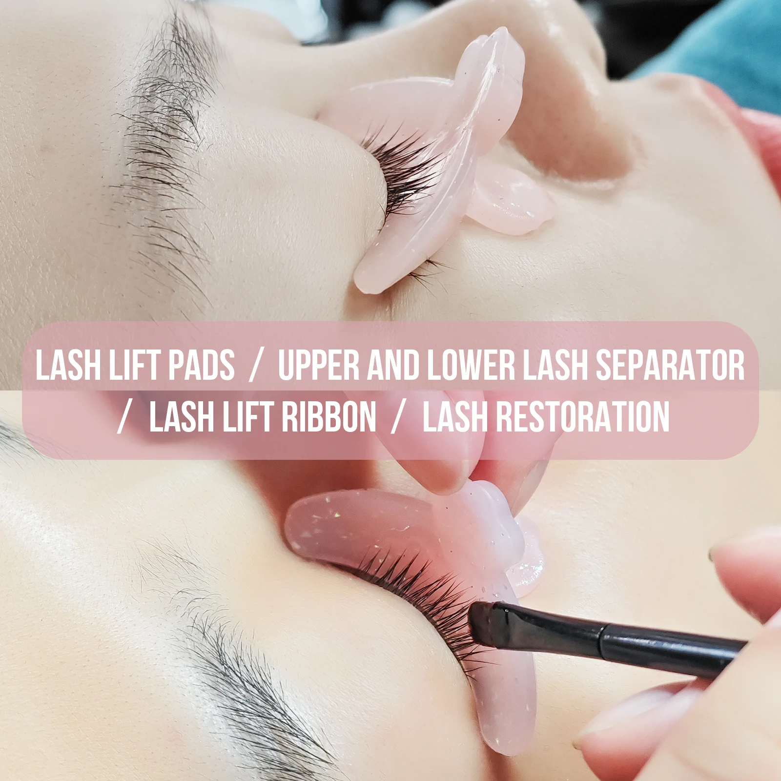 Wholesale 1PC Silicone Anti-fall Off Eyelash Pads Anti-Slip Lash Lift Ribbon Reusable Eyelash Perm Revise Pads Lash Lift Tool