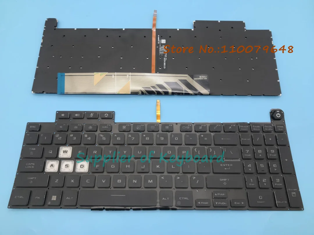 

For ASUS TUF 3 Gaming F15 FA507 FA507R FX507 FX507ZC FX517 FX517Z FX517ZE FX707 FX707Z FA707 English/Russian Keyboard Backlit