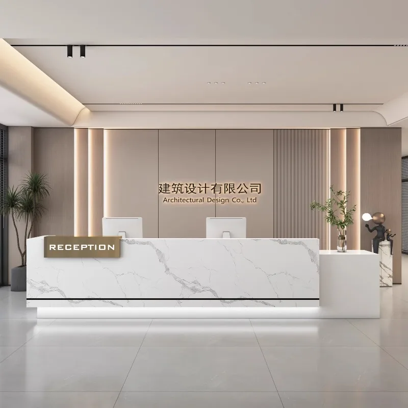 

Company hotel reception desk beauty salon paint checkout page simple modern clothing store training institution bar