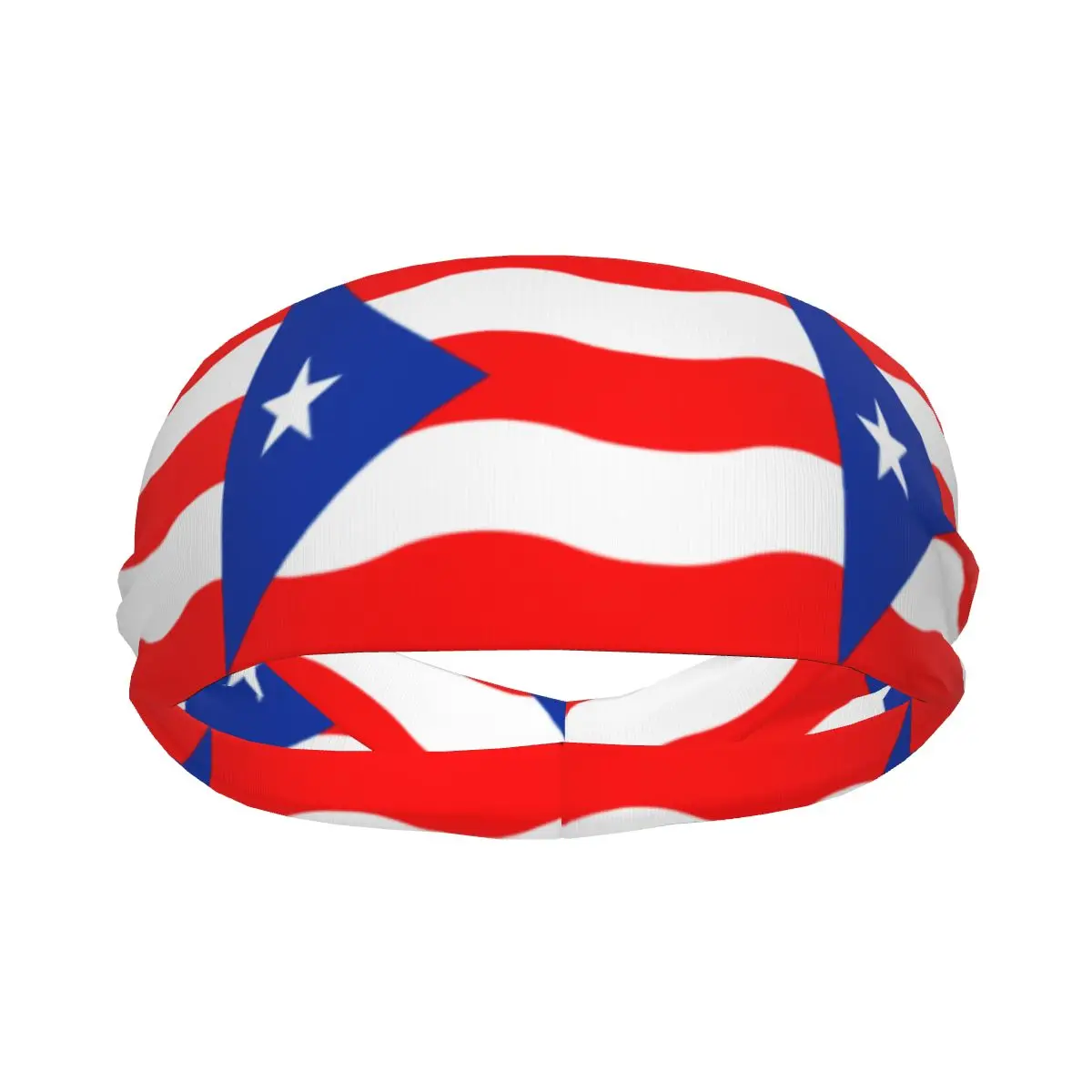 

Puerto Rico Flag Elastic Hair Band Yoga Headband Makeup Hair Hoop Headwrap