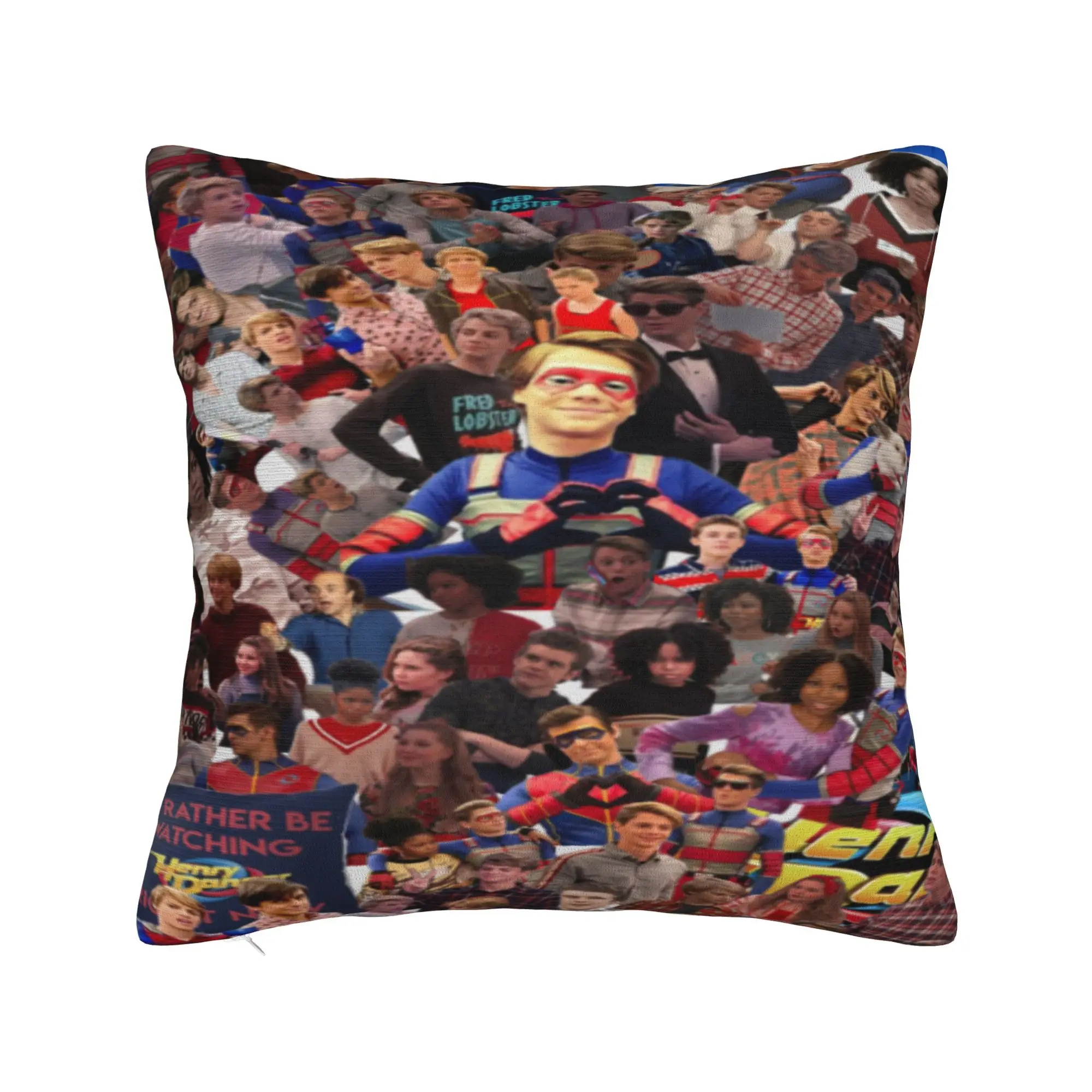 Captain Henry And Kid Danger  Printing Pillowcase Cushion Cover  Pillow Covers Warm Home Decorations Square Multiple Sizes