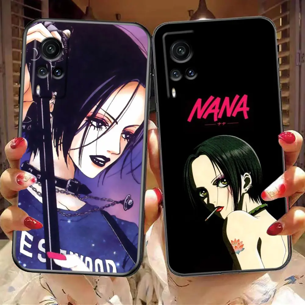 Phone Case For VIVO X90 X80 X70 X60 X50 X30 X23 V29 V27 V25 V23 V23E V21 V21E V20 Case Funda Cover Nana Osaki on Purple Tie Dye