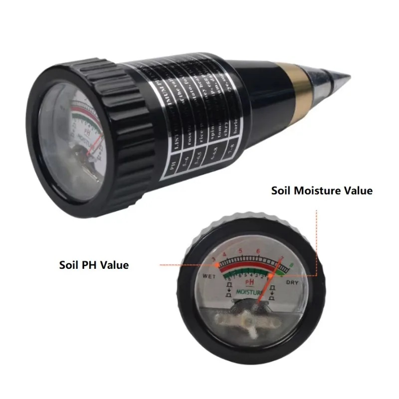 手持ち式円錐形瞬時読み取りスクリーン土壌水分PHセンサー