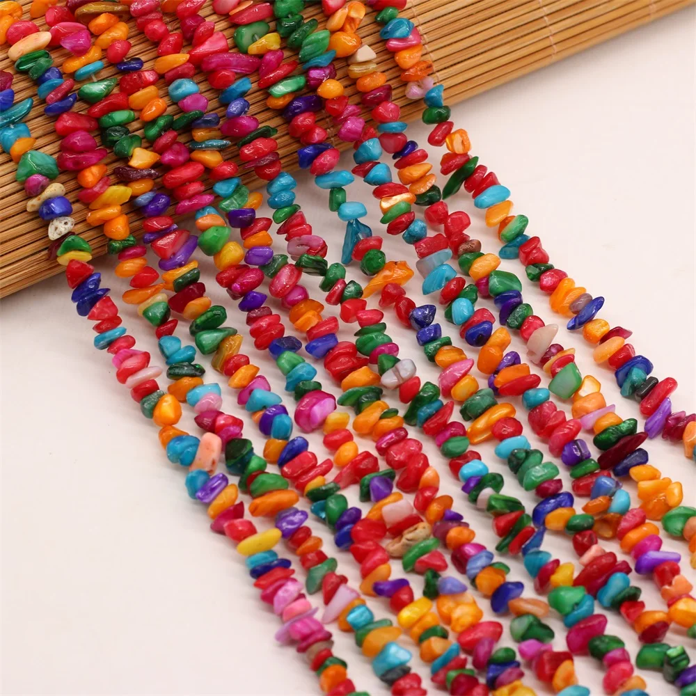 Natural stone Beads Mix-color  irregular shape crystal gravel  For Jewelry Making DIY Bracelet Necklace Accessories Evil Eye image 2
