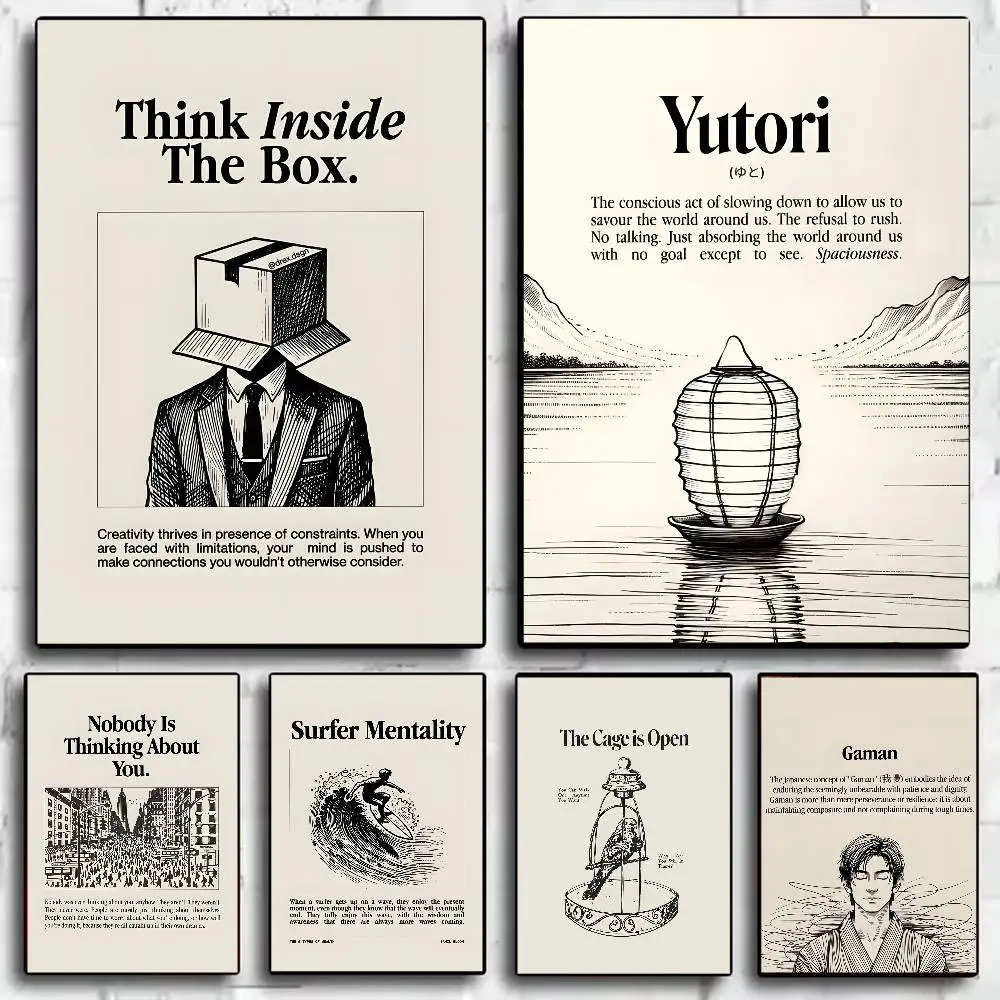 

Life quotes decor Poster HD art sticky wall waterproof home living room bedroom bar aesthetic decoration