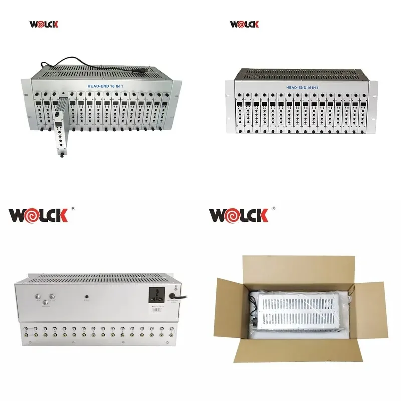 

Hot Sale Wolck 16 24 32 in 1 Multi Channel TV IP Out Agile/Fixed Analog CATV Modulator with HD Input