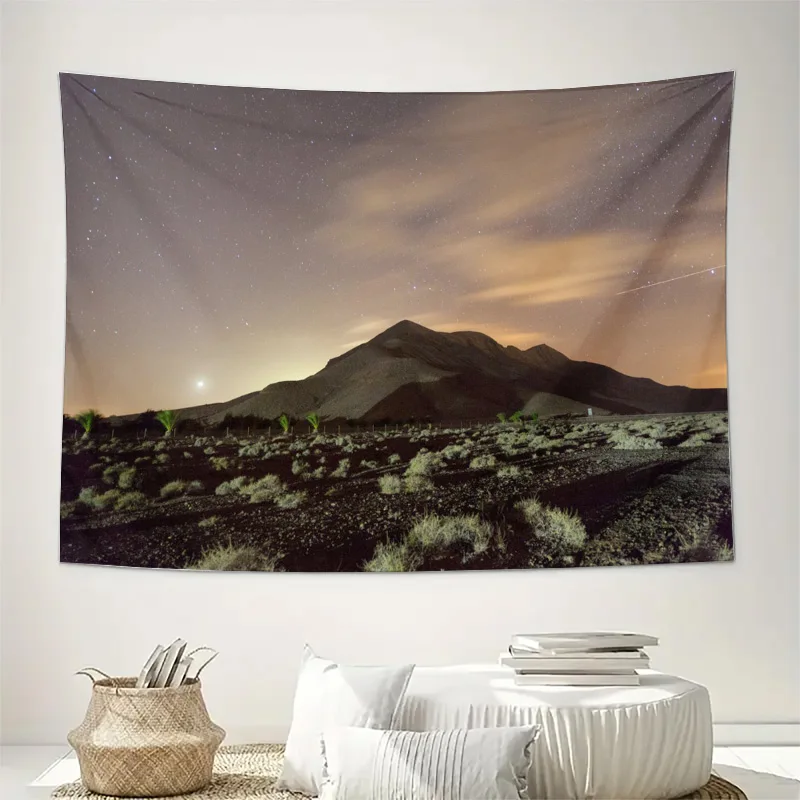 Ultra Large Boho Wall Tapestry Galaxy Night Sky Mountain Stars Landscape Decor Minimalist Celestial Room Art Hanging Print for B