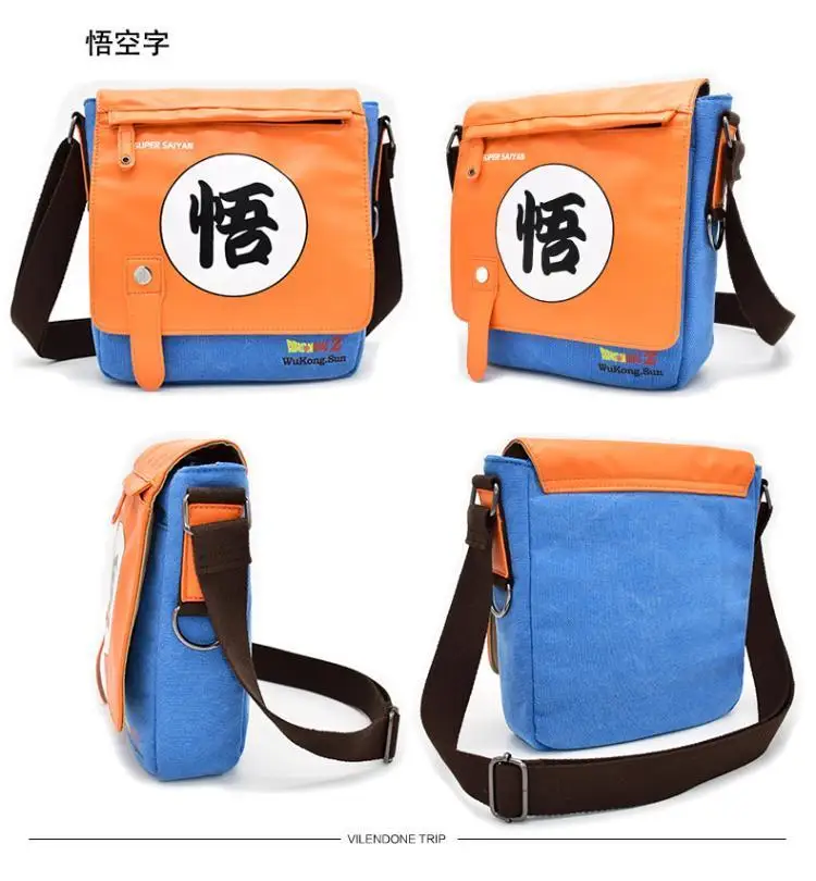 New Dragon Ball One Piece Messenger Bag Demon Slayer Shoulder Bag Women Man Leisure Fashion Cosplay Bag Christmas Gift Toy