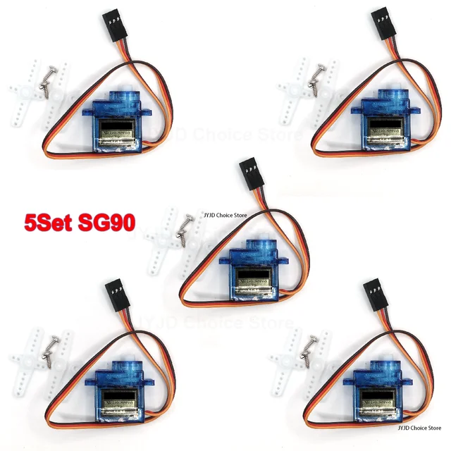 5 sztuk/partia SG90 9G Mikro Serwo Silnik do Robota 6CH RC 250 450 Helikopter Samolot Szybowiec Mini Samochód