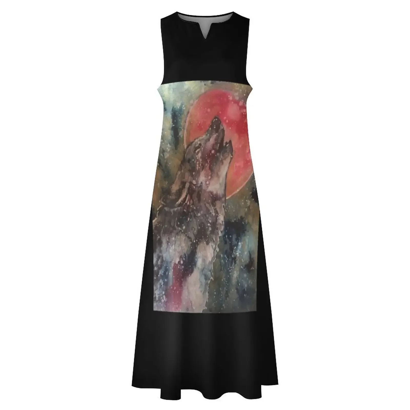 ชุดเดรสยาวสีแดงลายเสียงหงอนหมูแดง สำหรับงานพรอม งานกาล่า ปี 2025