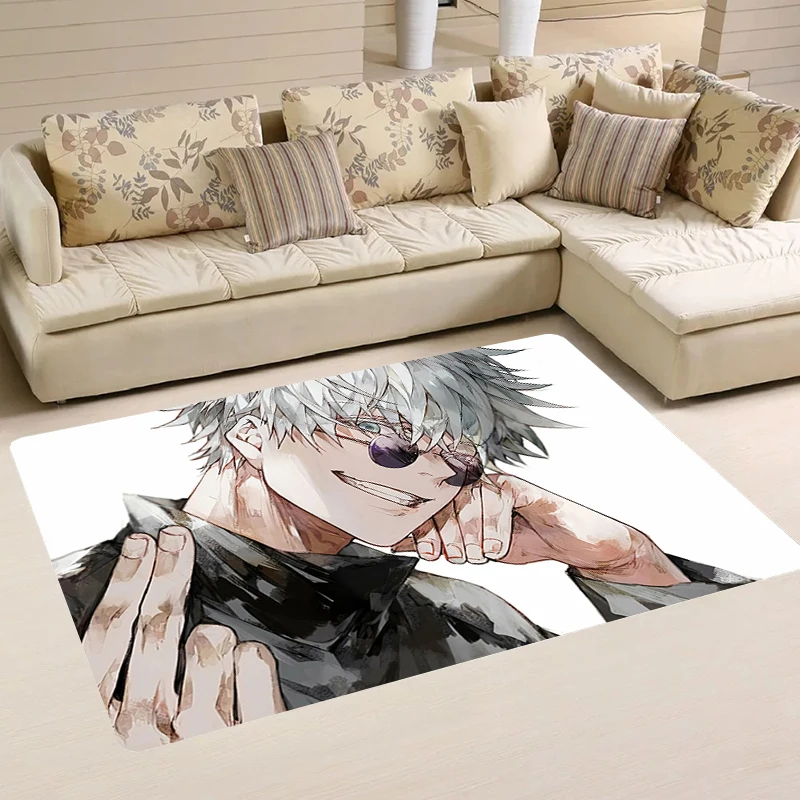 

Gojo Satoru Room Rugs Anime Bathroom Mat Jujutsu Kaisen Balcony Carpet Entrance of House Home Carpets Kitchen Rug Foot Door Mats