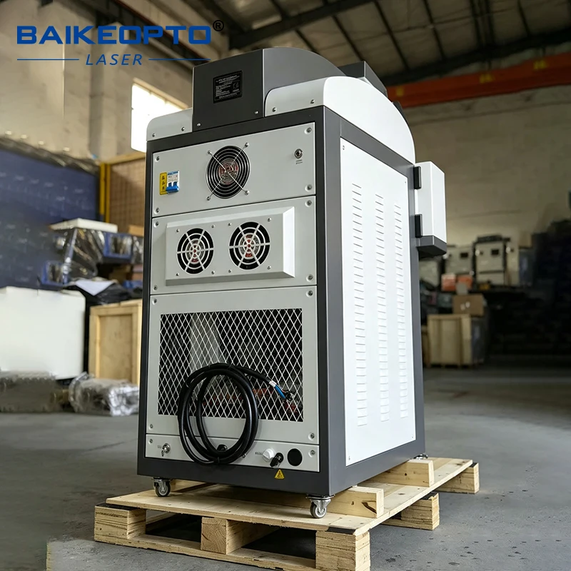 BAIKEOPTO BK‑YJW200B 200W YAG Laser Spot Welder Jewelry Repair Welding Machine With Dual Display Screen