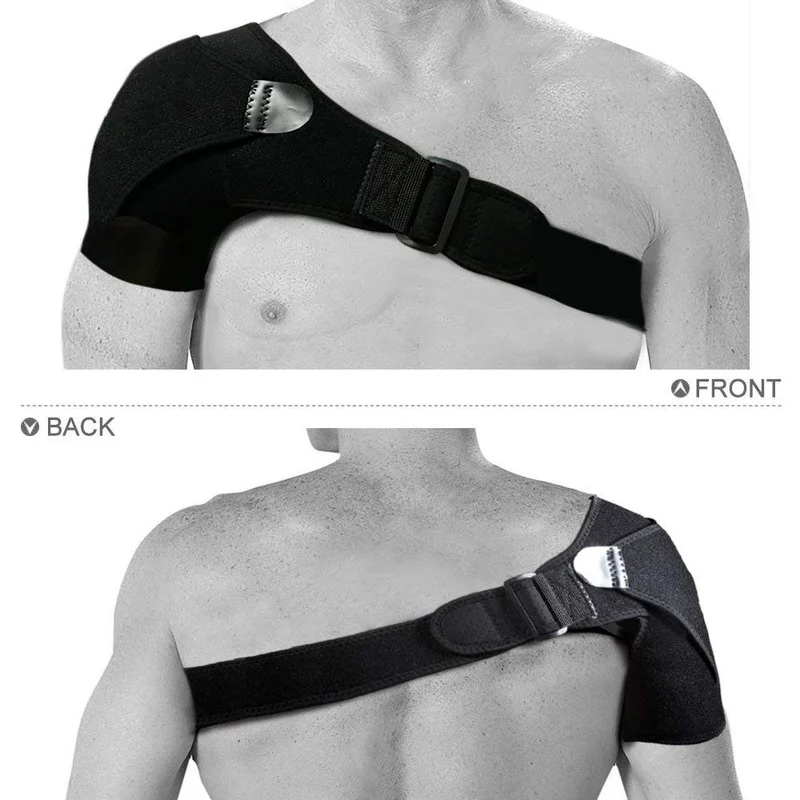 Adjustable Massage Shoulder Brace Breathable Sport Shoulder Brace Can Put Pressure Pad Neoprene Pain Ice Pack Compression Sleeve