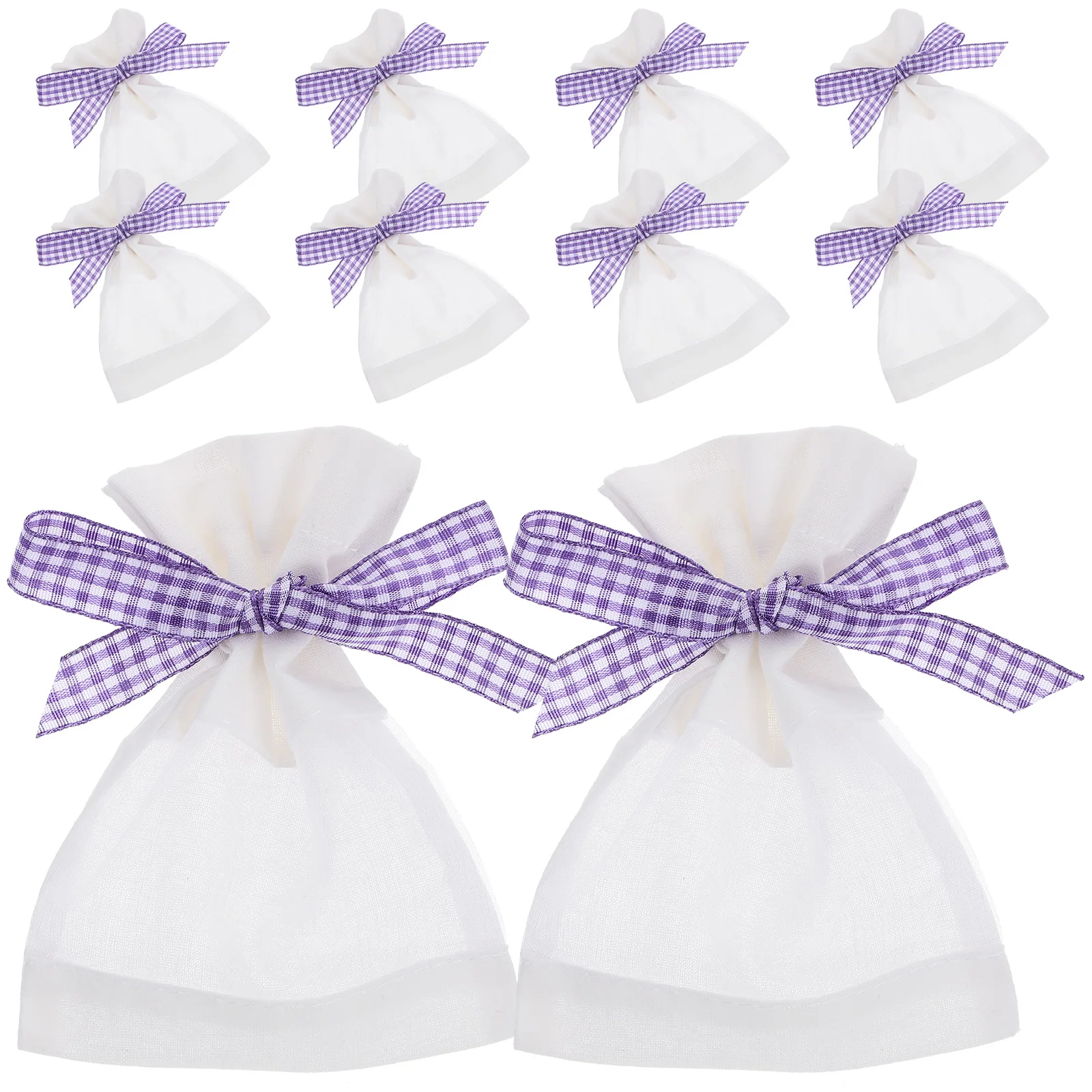

10pcs Lavender Sachet Bags Empty Drawstring Pouches Breathable Material Storage Jewelry Gifts Aromatic Wardrobe Scented Bags