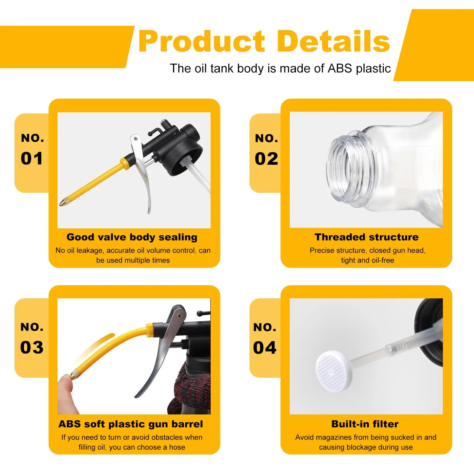 Oiler for Greasing Transparent Oil Can Lubrication High Pressure Pump Oiler Lubricating Oil Plastic Machine 250ml Oil Pot Bottle view 4
