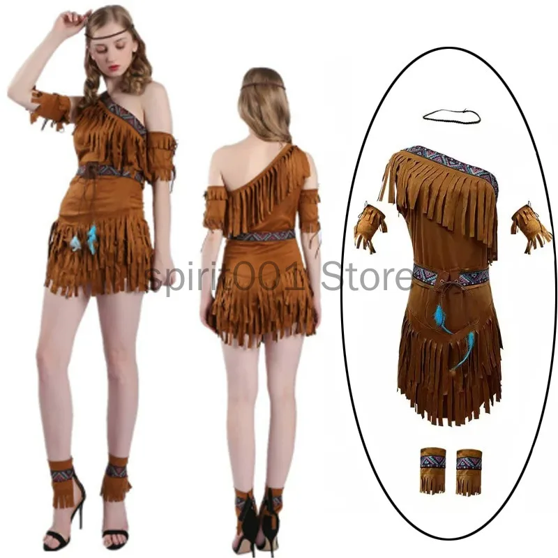 New New Arrival Lady Carnival Halloween Savage Caveman Costume Chief Maiden Indian Princess Outfit Cosplay Fancy Party Dress - Aliexpress Deal