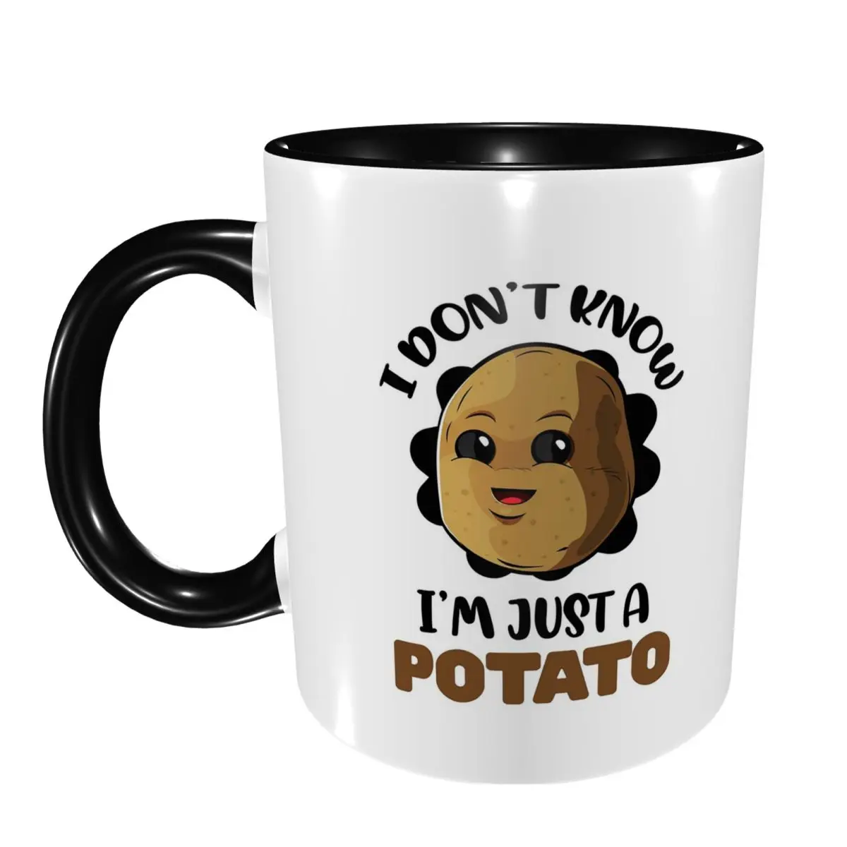 I Don't Know I'm Just A Potato - Potato Lover Gift Mug Funny Ceramic Coffee Cups Tea Mugs Milk Cup Drinkware Gift for Friends