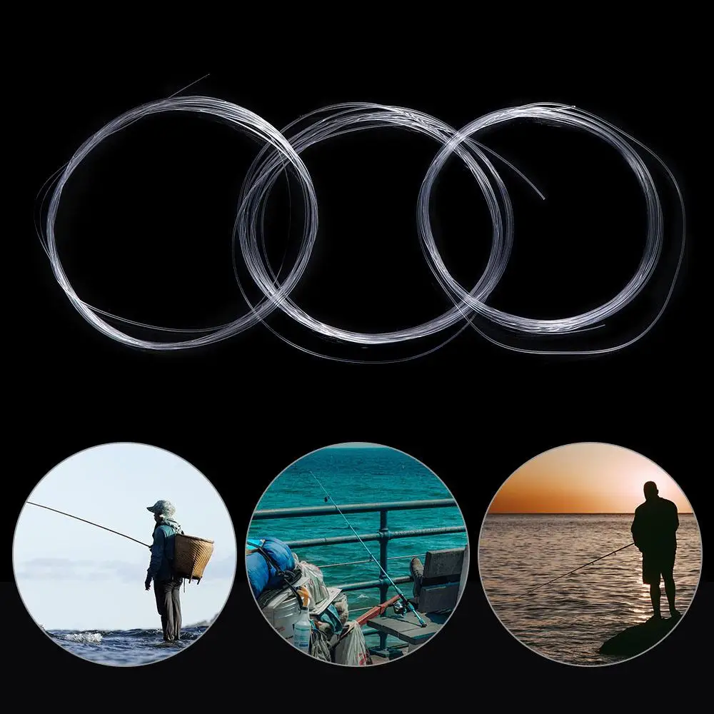 1/2/3/4/5/6x أداة سمك الشبوط سوبر قوية النايلون الصيد المقاود يطير خيط صنارة الصيد خطوط الصيد يطير الصيد الحبل مدبب زعيم #5