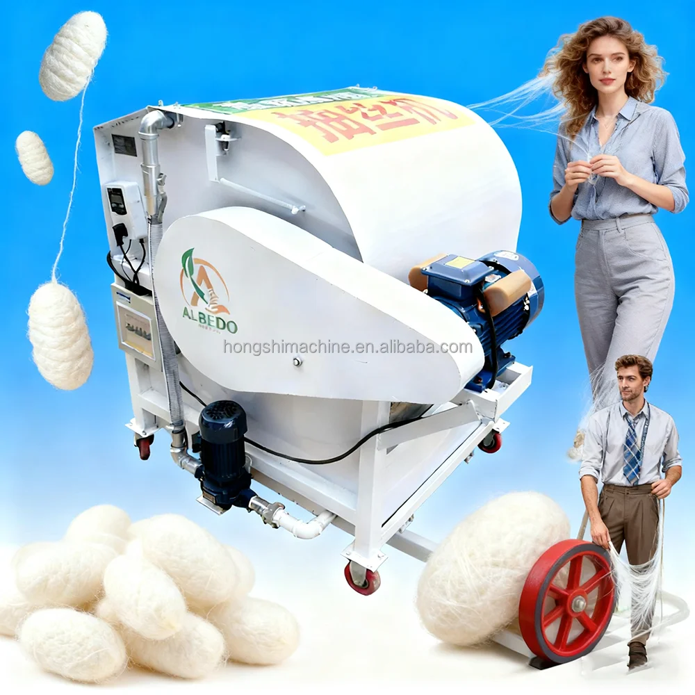 

Automatic Silk Quilt Making Machine with Cocoon Opening and Spinning Features New Condition Motor As Core Component