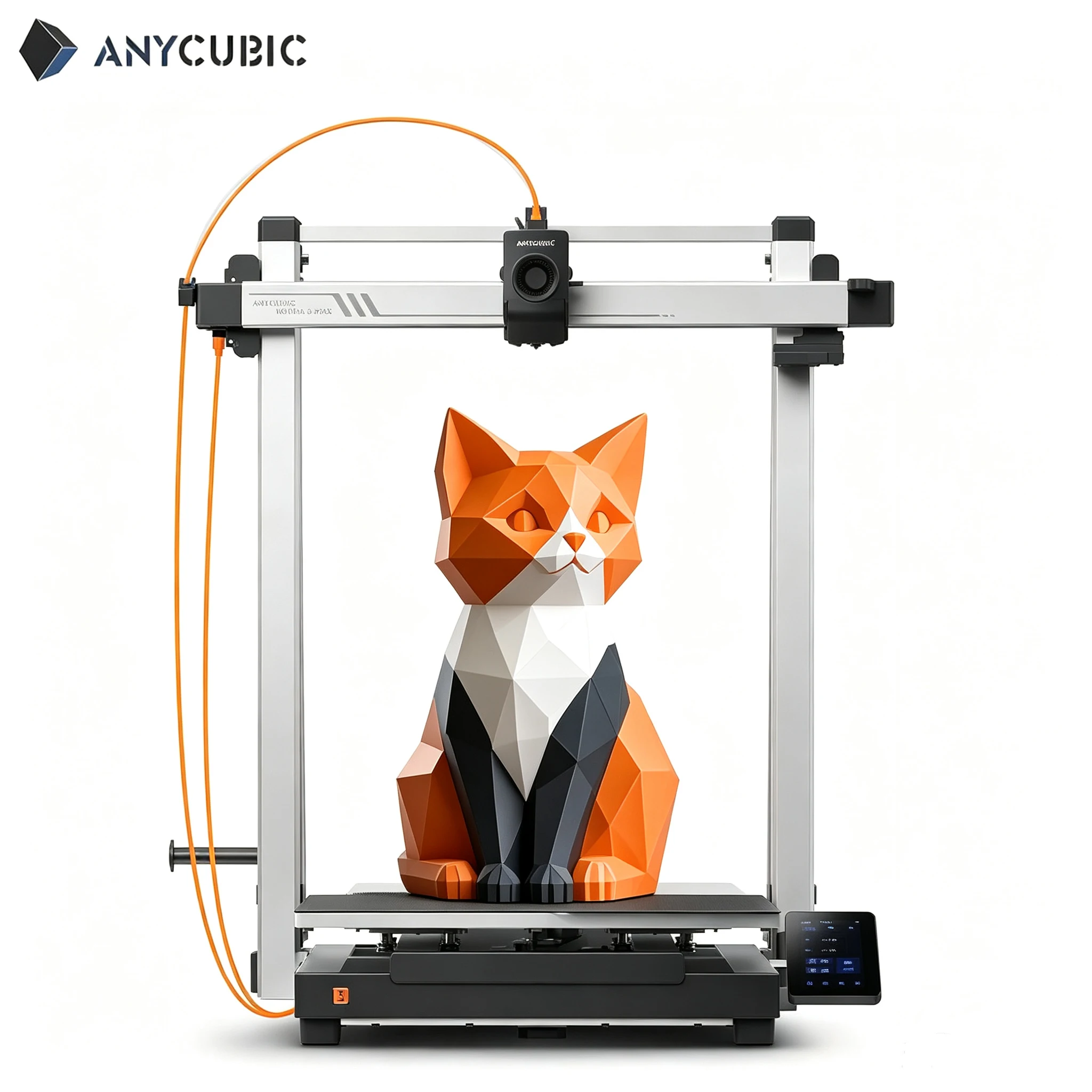 Anycubic Kobra 3 Max 3D Printer Support Multicolor with Up to 600mm/s High Speed Auto Leveling Printer Size 420x420x500mm