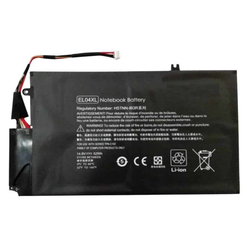 New 14.8V 52Wh EL04XL Laptop Internal Battery For HP ENVY 4-1000 HSTNN-IB3R HSTNN-UB3R 681949-001 681879-1C1 TPN-C102