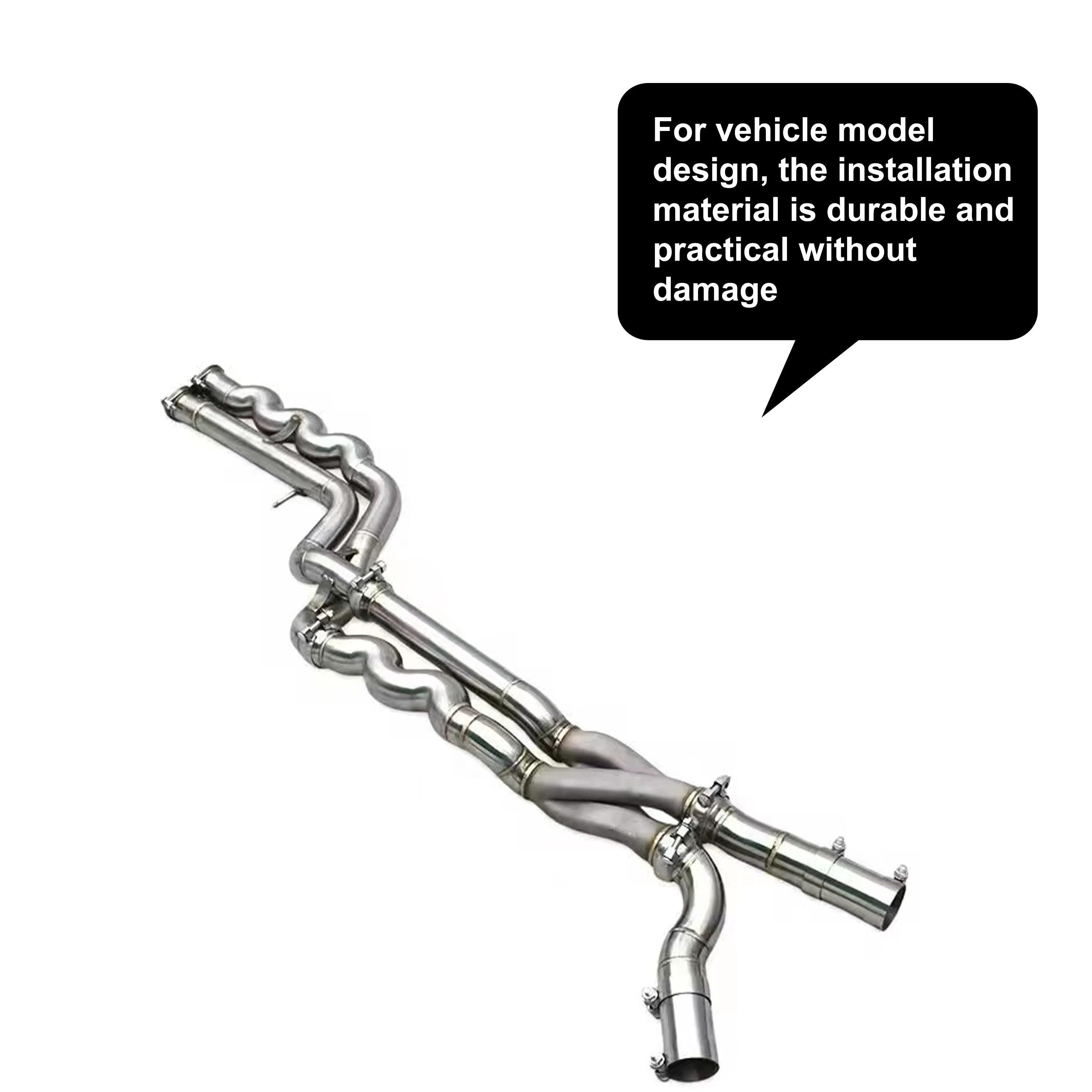 ACE Boska Edelstahl Z-Mittelrohr Direkt-Auspuff für BMW M2C/M2 Competition S55 F87 3.0T 2018-2023 Leistungs-Upgrade – Detail 7